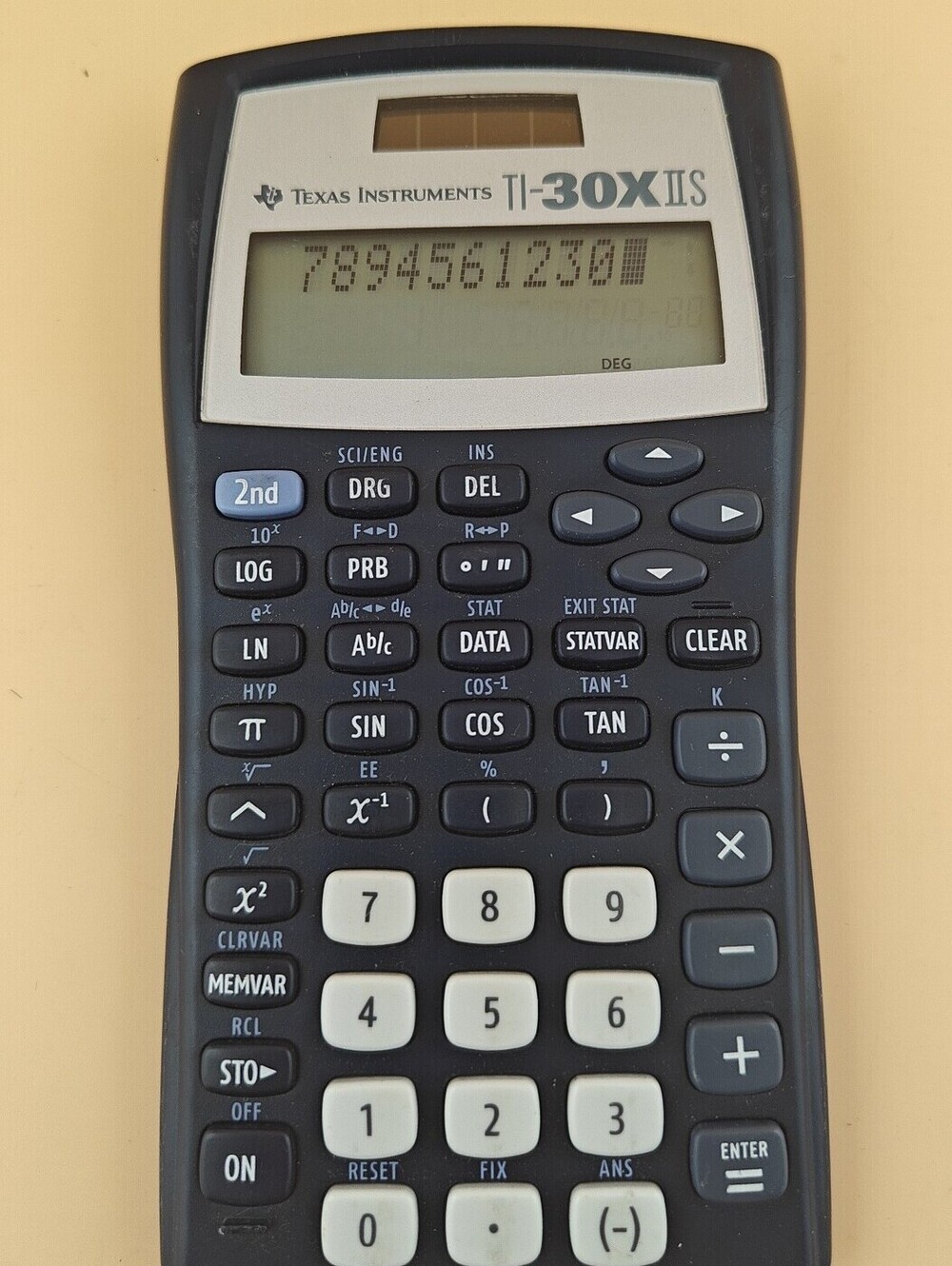 Texas Instruments TI-30X IIS Blue Scientific Calculator Tested Working